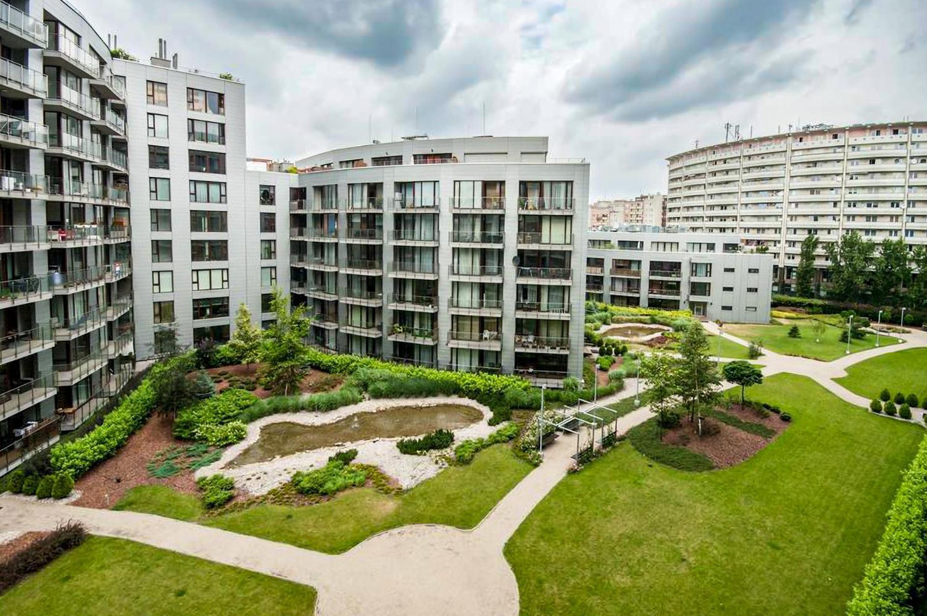Triton Apartments In Warschau Exterior foto